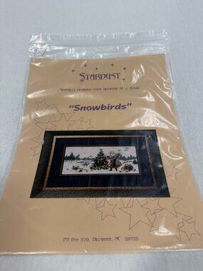 Stardust Cross Stitch Pattern Snowbirds Linda Kotila Christmas Chartpack 123x297